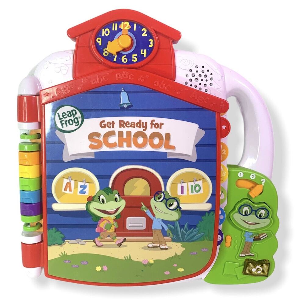 Leap Frog Tad's Get Ready for School Electronic Interactive Book ABCs & Numbers